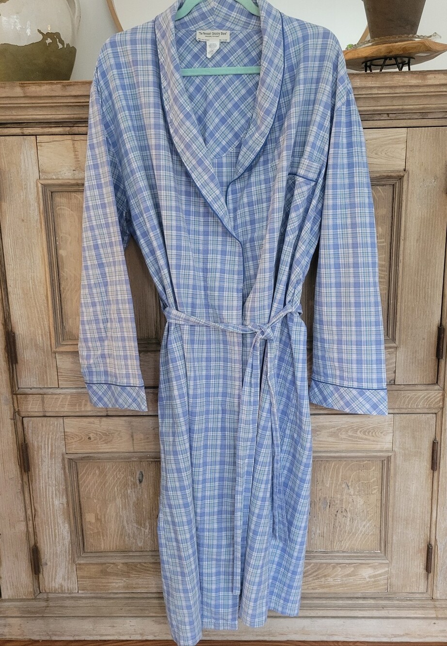 Vintage Vermont Country Store Plaid  Bathrobe